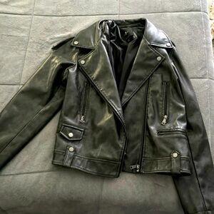 For all mankind, faux leather jacket